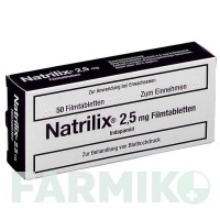 НАТРИЛІКС (NATRILIX) 2,5 мг таблетки 50 шт - Індапамід SERVIER