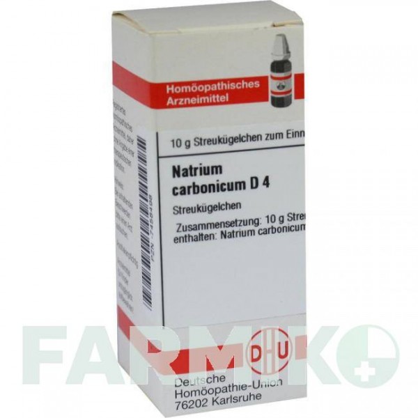 НАТРИУМ КАРБОНИКУМ (NATRIUM CARBONICUM) D 4 глобули 10 г - Гомеопатия DHU
