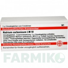 НАТРИУМ КАРБОНИКУМ (NATRIUM CARBONICUM) LM VI глобули 5 г - Гомеопатия DHU