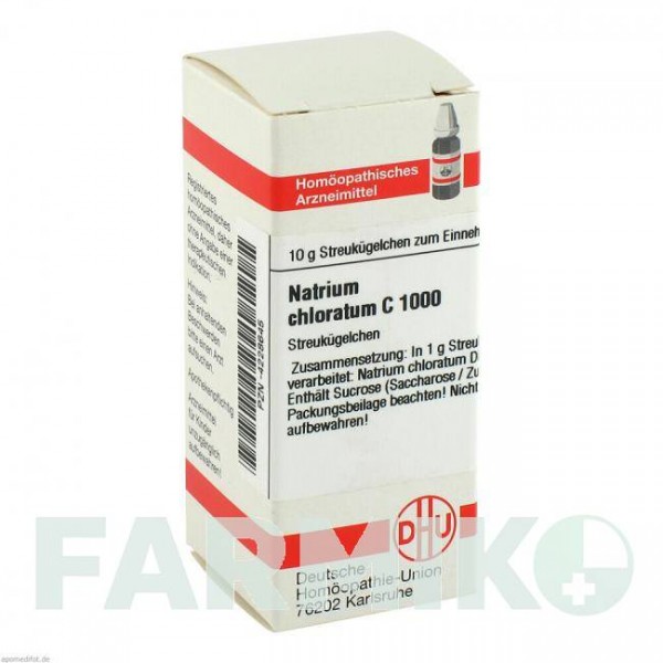 НАТРИУМ ХЛОРАТУМ (NATRIUM CHLORATUM) C 1000 глобули 10 г - Гомеопатия DHU