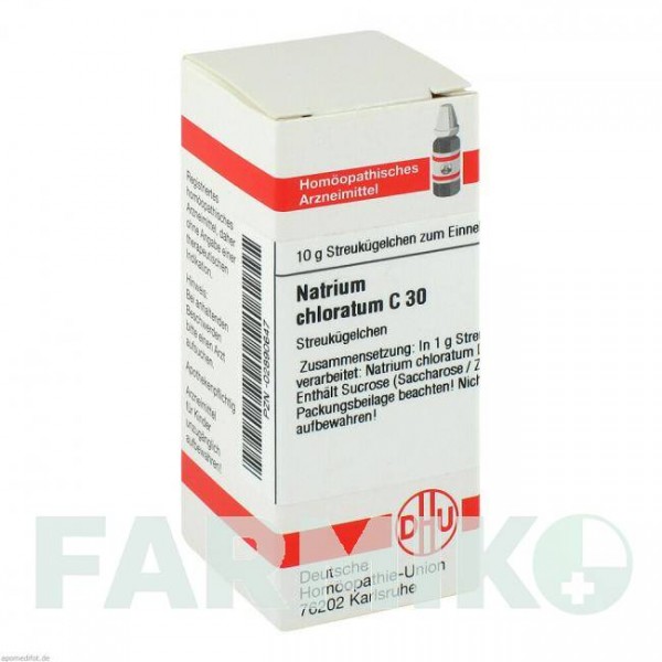 НАТРИУМ ХЛОРАТУМ (NATRIUM CHLORATUM) C 30 глобули 10 г - Гомеопатия DHU
