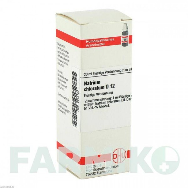 НАТРИУМ ХЛОРАТУМ (NATRIUM CHLORATUM) D 12 раствор 20 мл - Гомеопатия DHU