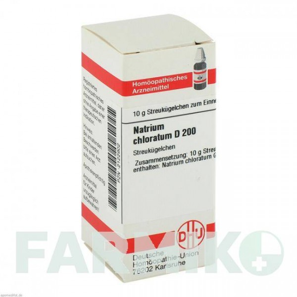 НАТРИУМ ХЛОРАТУМ (NATRIUM CHLORATUM) D 200 глобули 10 г - Гомеопатия DHU