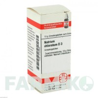 НАТРИУМ ХЛОРАТУМ (NATRIUM CHLORATUM) D 3 глобули 10 г - Гомеопатия DHU