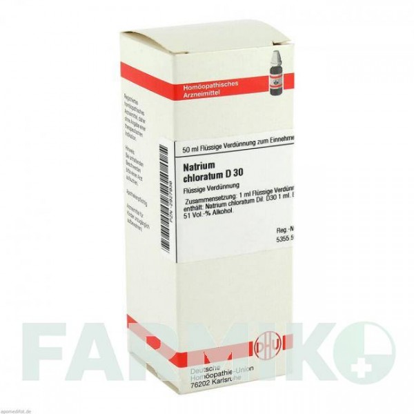 НАТРИУМ ХЛОРАТУМ (NATRIUM CHLORATUM) D 30 раствор 50 мл - Гомеопатия DHU