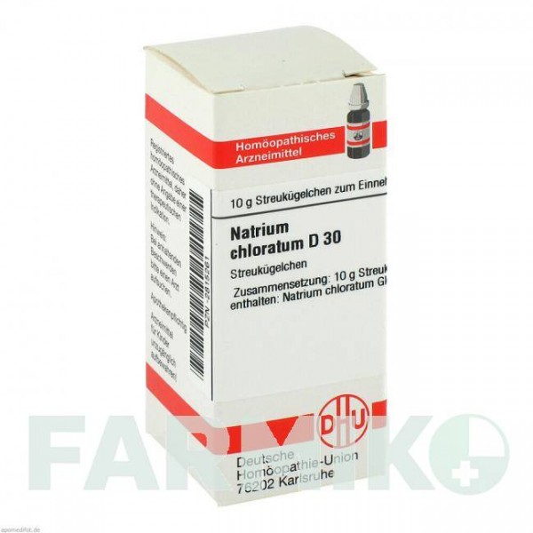 НАТРИУМ ХЛОРАТУМ (NATRIUM CHLORATUM) D 30 глобули 10 г - Гомеопатия DHU