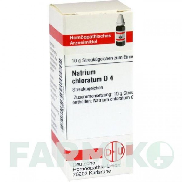 НАТРИУМ ХЛОРАТУМ (NATRIUM CHLORATUM) D 4 глобули 10 г - Гомеопатия DHU