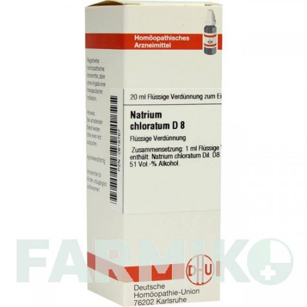 НАТРИУМ ХЛОРАТУМ (NATRIUM CHLORATUM) D 8 раствор 20 мл - Гомеопатия DHU