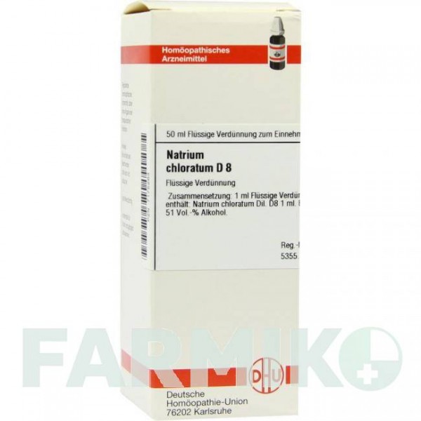 НАТРИУМ ХЛОРАТУМ (NATRIUM CHLORATUM) D 8 раствор 50 мл - Гомеопатия DHU