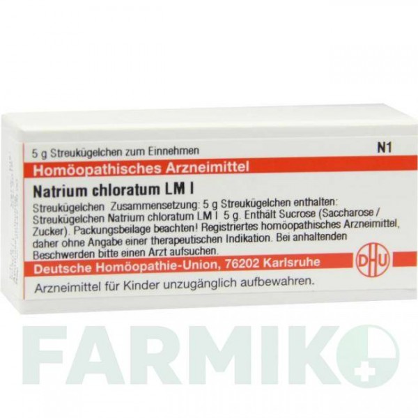 НАТРИУМ ХЛОРАТУМ (NATRIUM CHLORATUM) LM I глобули 5 г - Гомеопатия DHU