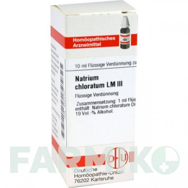НАТРИУМ ХЛОРАТУМ (NATRIUM CHLORATUM) LM III раствор 10 мл - Гомеопатия DHU