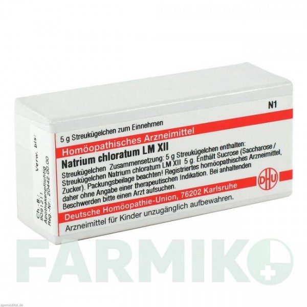 НАТРИУМ ХЛОРАТУМ (NATRIUM CHLORATUM) LM XII глобули 5 г - Гомеопатия DHU