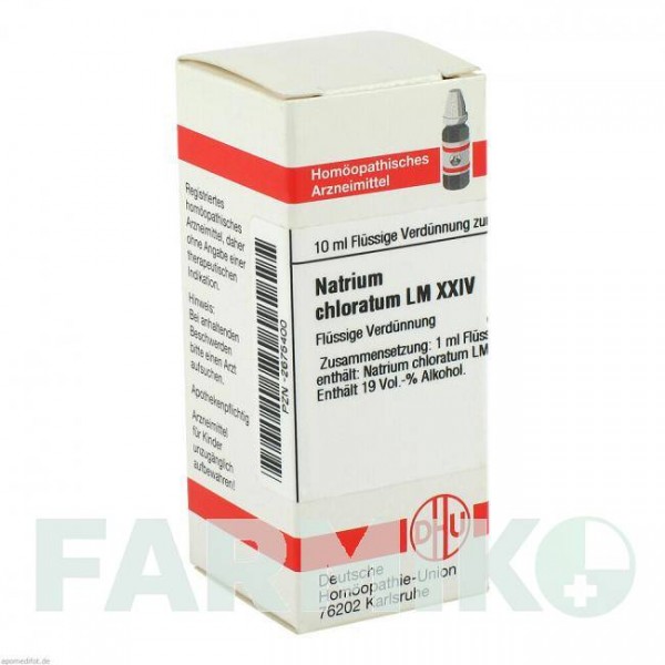 НАТРИУМ ХЛОРАТУМ (NATRIUM CHLORATUM) LM XXIV раствор 10 мл - Гомеопатия DHU