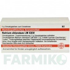 НАТРИУМ ХЛОРАТУМ (NATRIUM CHLORATUM) LM XXIV глобули 5 г - Гомеопатия DHU