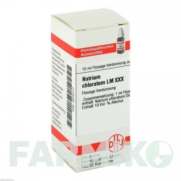 НАТРИУМ ХЛОРАТУМ (NATRIUM CHLORATUM) LM XXX раствор 10 мл - Гомеопатия DHU
