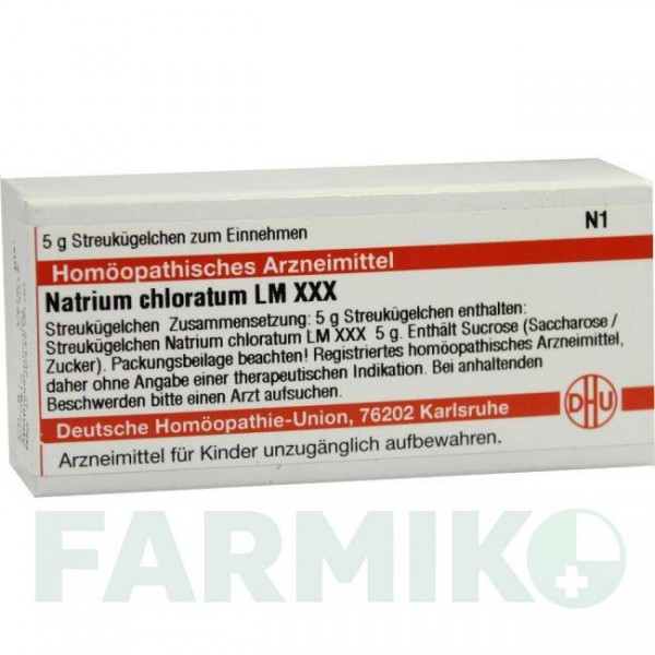 НАТРИУМ ХЛОРАТУМ (NATRIUM CHLORATUM) LM XXX глобули 5 г - Гомеопатия DHU
