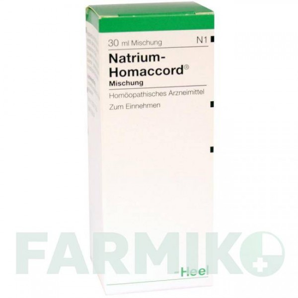НАТРИУМ ГОМАККОРД (NATRIUM HOMACCORD) капли 30 мл - Гомеопатия BIOLOGISCHE HEILMITTEL HEEL