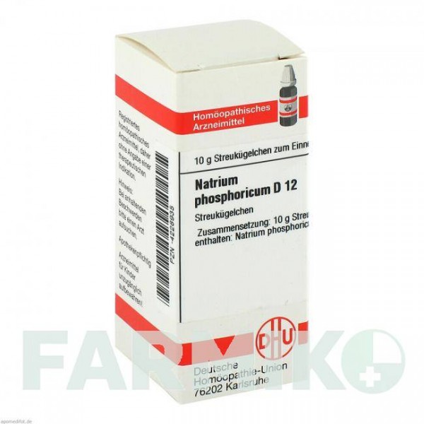 НАТРИУМ ФОСФОРИКУМ (NATRIUM PHOSPHORICUM) D 12 глобули 10 г - Гомеопатия DHU