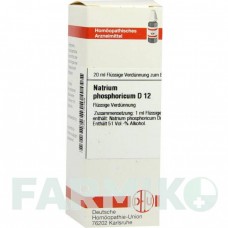 НАТРИУМ ФОСФОРИКУМ (NATRIUM PHOSPHORICUM) D 12 раствор 20 мл - Гомеопатия DHU