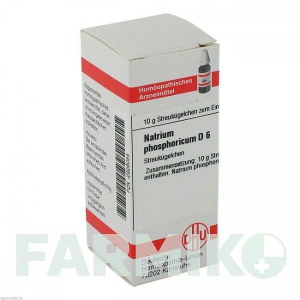 НАТРІУМ ФОСФОРИКУМ (NATRIUM PHOSPHORICUM) D 6 глобули 10 г - Гомеопатія DHU