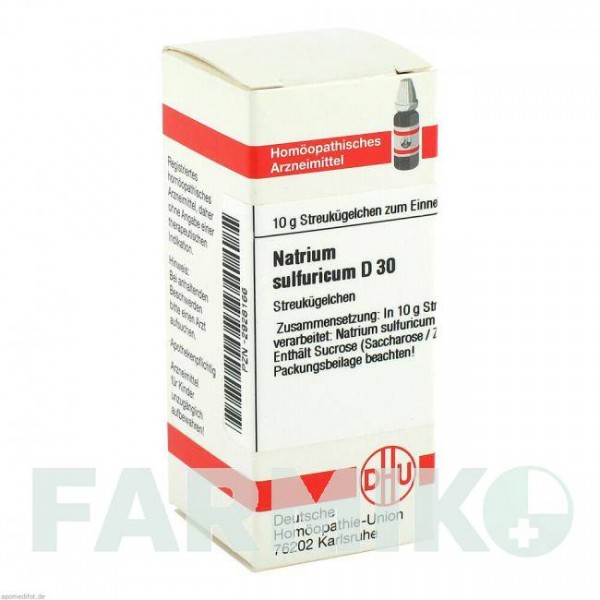 НАТРИУМ СУЛЬФУРИКУМ (NATRIUM SULFURICUM) D 30 глобули 10 г - Гомеопатия DHU