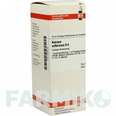 НАТРИУМ СУЛЬФУРИКУМ (NATRIUM SULFURICUM) D 6 раствор 50 мл - Гомеопатия DHU