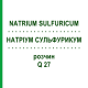 НАТРІУМ СУЛЬФУРИКУМ (NATRIUM SULFURICUM) Q 27 розчин 15 мл - Гомеопатія GUDJONS