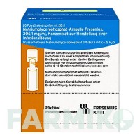 НАТРИУМГЛИЦЕРОФОСФАТ (NATRIUMGLYCEROPHOSPHAT) концентрат 20x20 мл - Динатрия-1-глицерофосфат FRESENIUS