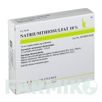 НАТРИУМТИОСУЛЬФАТ (NATRIUMTHIOSULFAT) 10% ампулы 5x10 мл - Тиосульфат DR.F.KOHLER CHEMIE