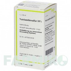 НАТРИУМТИОСУЛЬФАТ (NATRIUMTHIOSULFAT) 10% флакон 100 мл - Тиосульфат KOHLER PHARMA