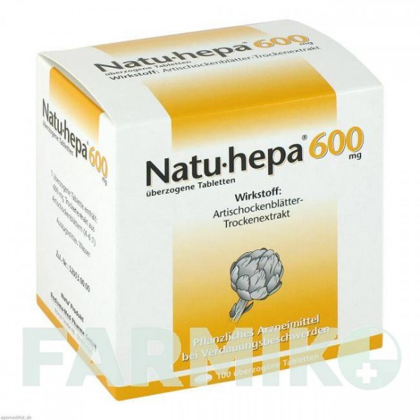 НАТУ ГЕПА (NATU HEPA) 600 мг таблетки 100 шт - Листья артишока RODISMA-MED PHARMA