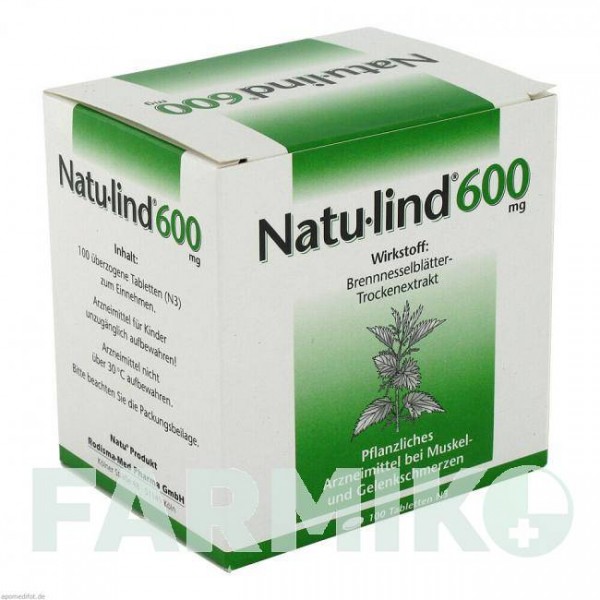 НАТУЛИНД (NATULIND) 600 мг таблетки 100 шт - Листья крапивы RODISMA-MED PHARMA