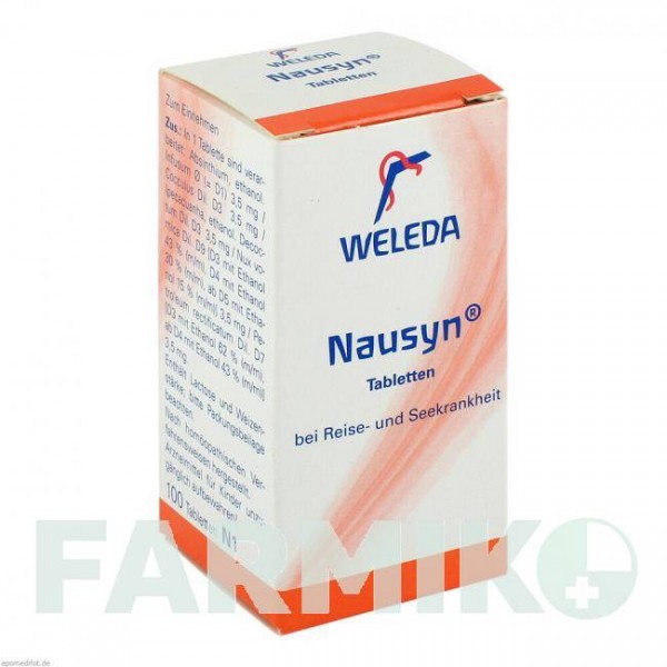 НАУЗИН (NAUSYN) таблетки 100 шт - Гомеопатия WELEDA