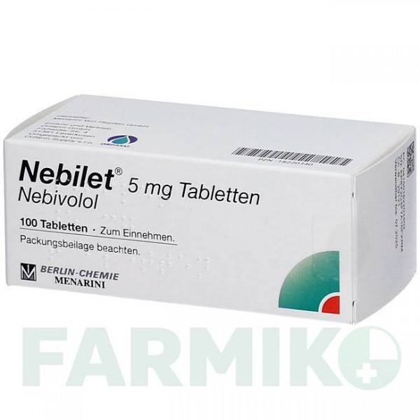 НЕБІЛЕТ (NEBILET) 5 мг таблетки 100 шт - Небіволол ORIFARM