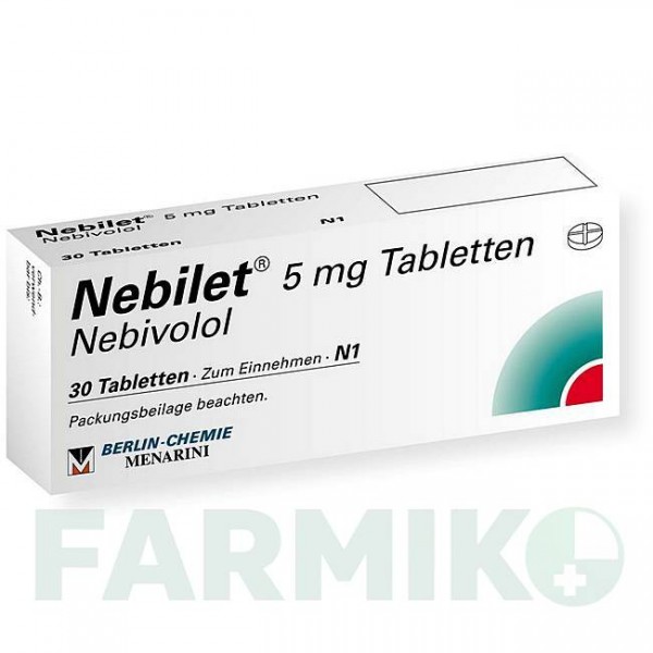НЕБІЛЕТ (NEBILET) таблетки 30 шт - Небіволол BERLIN-CHEMIE