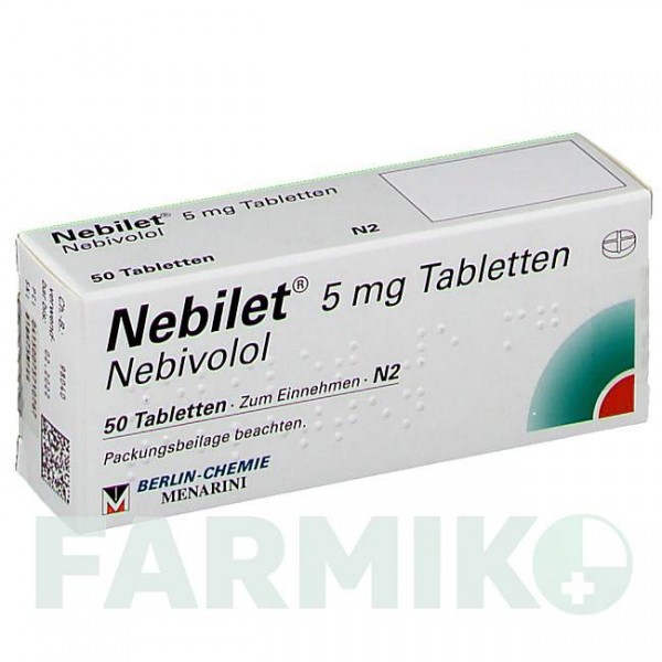 НЕБІЛЕТ (NEBILET) таблетки 50 шт - Небіволол BERLIN-CHEMIE