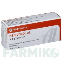 НЕБІВОЛОЛ (NEBIVOLOL) 5 мг таблетки 50 шт - Небіволол ALIUD PHARMA