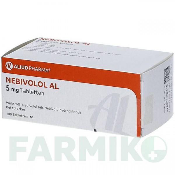 НЕБИВОЛОЛ (NEBIVOLOL) 5 мг таблетки 100 шт - Небиволол ALIUD PHARMA
