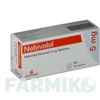 НЕБІВОЛОЛ (NEBIVOLOL) 5 мг таблетки 50 шт - Небіволол GLENMARK