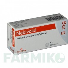 НЕБІВОЛОЛ (NEBIVOLOL) 5 мг таблетки 50 шт - Небіволол GLENMARK