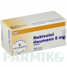 НЕБІВОЛОЛ (NEBIVOLOL) 5 мг таблетки 100 шт - Небіволол HEUMANN PHARMA