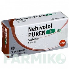 НЕБІВОЛОЛ (NEBIVOLOL) 5 мг таблетки 50 шт - Небіволол PUREN PHARMA