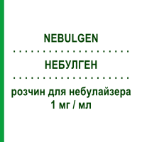 НЕБУЛГЕН (NEBULGEN) для дорослих 1 мг/мл розчин для небулайзера 30 шт 1 мл - Флунізолід I.B.N.SAVIO
