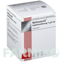 НЕФРОКАРНИТ (NEFROCARNIT) ампулы 25 шт - Левокарнитин MEDICE PUTTER