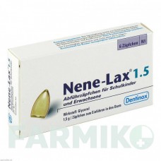 НЕНЕ ЛАКС (NENE LAX) 1,5 суппозитории 6 шт - Глицерин DENTINOX GESELLSCHAFT