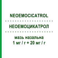 НЕОЕМОЦИКАТРОЛ (NEOEMOCICATROL) 1 мг/г + 20 мг/г мазь назальна 20 г - Активні речовини IBSA FARMACEUTICI