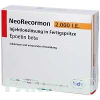 НЕОРЕКОРМОН (NEORECORMON) 2000 МО розчин 6 шт - Еритропоетин EURIMPHARM