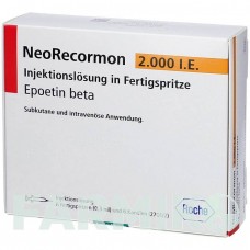 НЕОРЕКОРМОН (NEORECORMON) 2000 МО розчин 6 шт - Еритропоетин EURIMPHARM