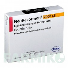 НЕОРЕКОРМОН (NEORECORMON) 2000 МЕ раствор 6 шт - Эритропоэтин ROCHE