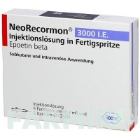НЕОРЕКОРМОН (NEORECORMON) 3000 МО розчин 6 шт - Еритропоетин ROCHE